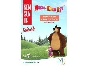 Maşa ile Koca Ayı küçük hayranlarıyla M1 Konya AVM’de buluışacak