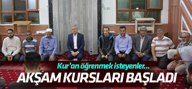 Hacı Hasanbaşı Kur’an Kursu’nda akşam kursları başladı