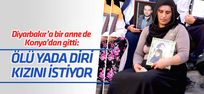 Konya'dan Diyarbakır'a giden anne, dağa kaçırılan kızını istiyor