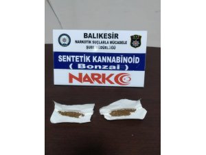 Balıkesir’de uyuşturucuya 2 tutuklama