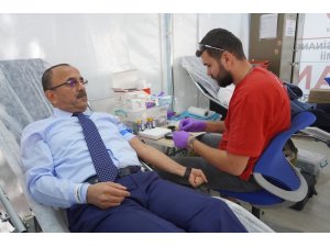 Esnaf Odalarından kan bağışı