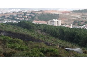 Aydos ormanında yangın