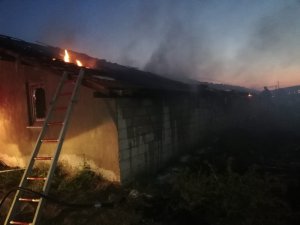 Isparta’da çıkan besihane yangınında 2 hayvan telef oldu