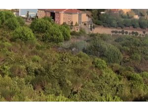 Aydos Ormanı’nda yangının çıkış anı kamerada