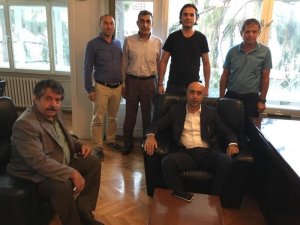 Tolunay Kafkas, TFF Kayseri Bölge Müdürlüğü’nü ziyaret etti