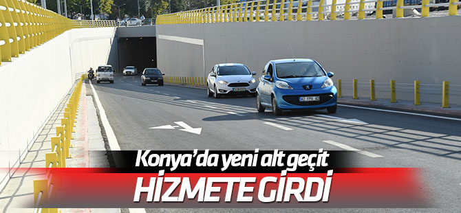 Yeni YHT Garı Alt Geçidi hizmete açıldı