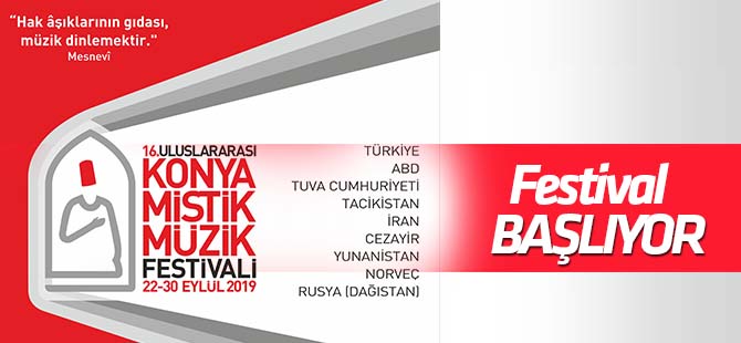 Konya Mistik Müzik Festivali dolu dolu geçecek