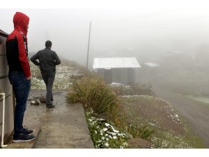 Ardahan'a mevsimin ilk karı yağdı