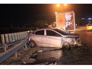 Makas atan alkollü sürücü trafik kazasına neden oldu