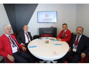 Rektör Çufalı, TÜRKSAT VE TÜBİTAK yetkilileriyle bir araya geldi
