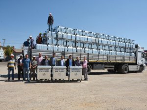 Çevre ve Şehircilik Bakanlığından Hüyük’e konteyner desteği