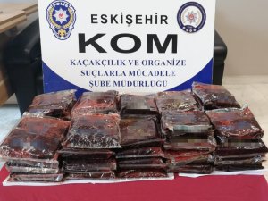 Eskişehir’de 47 kilogram kaçak nargile tütünü ele geçirildi