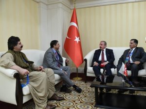 TBMM Başkanı Şentop, Pakistan Senato Başkan Yardımcısı Mandviwalla’yı kabul etti