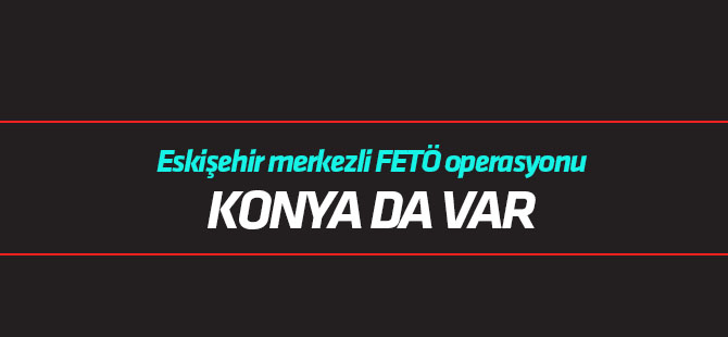 Eskişehir merkezli FETÖ operasyonu: Konya da var