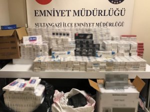 Sultangazi’de kaçak sigara üretilen mahzen ortaya çıkarıldı