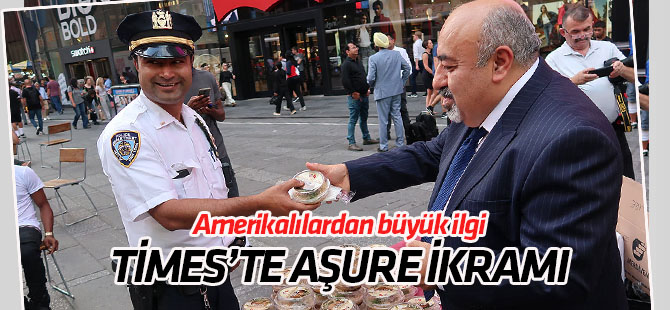 New York Times Meydanı'nda aşure ikramı