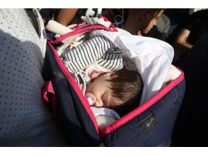 15 günlük Fatma bebeği sahil güvenlik kurtardı