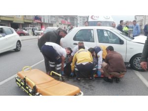 Bafra’da trafik kazası: 3 yaralı