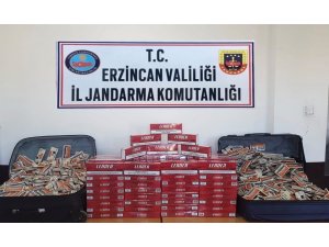Erzincan’da bin 480 paket kaçak sigara ile 961 paket sigara tütünü ele geçirildi