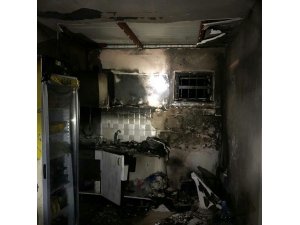 Menemen’de korkutan iş yeri yangını