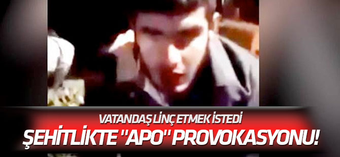 Vatandaş linç etmek istedi Şehitlikte "Apo" provokasyonu!