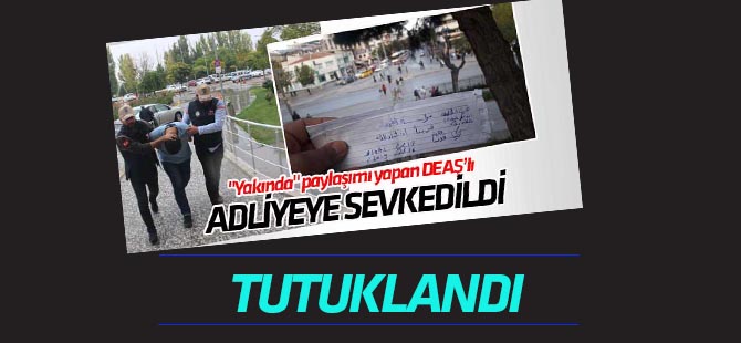 Konya'da DEAŞ propagandasına tutuklama