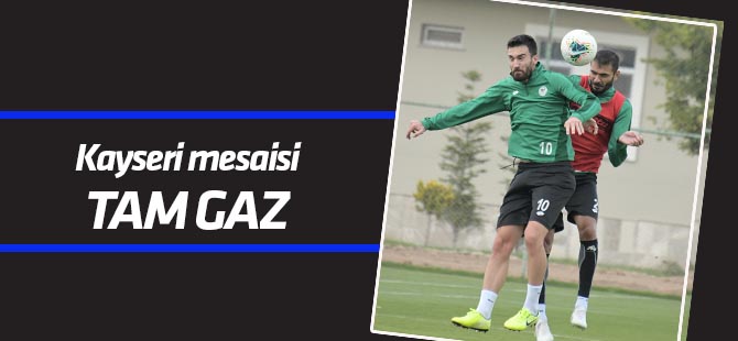 Konyaspor'da Kayserispor maçı hazırlıkları