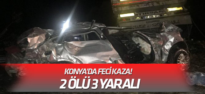 Konya'da feci kaza! 2 ÖLÜ