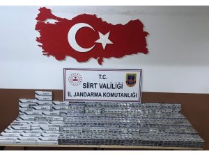 Siirt’te 2 bin 500 paket kaçak sigara ele geçirildi