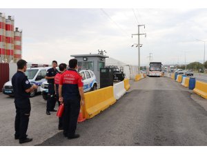 Otobüs yangınlarına karşı "yolda" eğitim