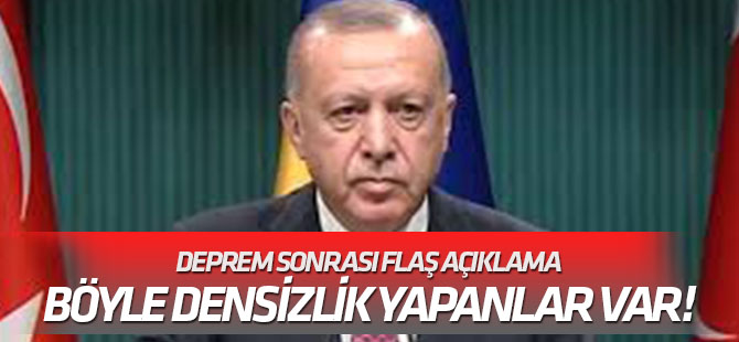 Erdoğan: Böyle densizlik yapanlar var!