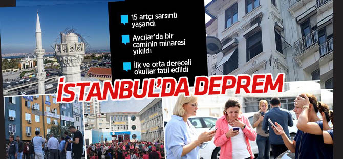 İstanbul'da deprem