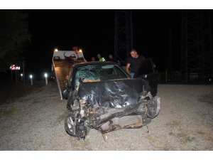 Polisten kaçtı, kaza yapınca yakalandı