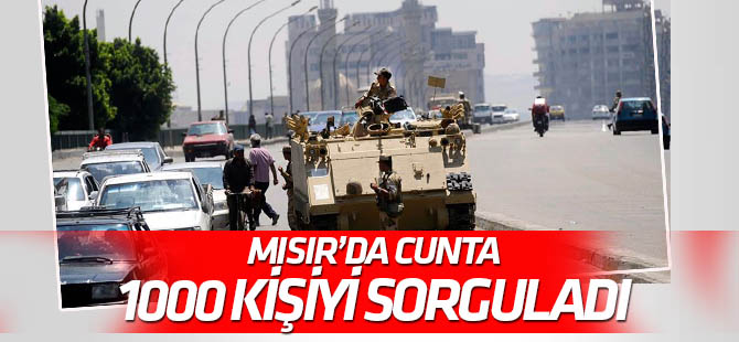 Mısır'da gösterilere katılan yaklaşık bin kişi sorgulandı