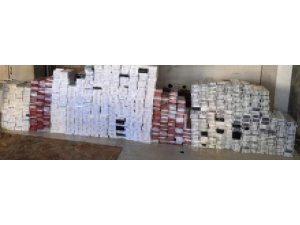 Midyat’ta 7 bin 130 paket gümrük kaçağı sigara ele geçirildi
