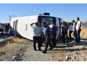 Malatya’da halk otobüsü devrildi: En az 25 yaralı
