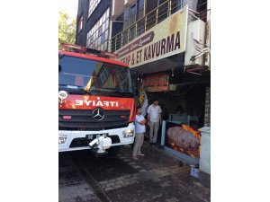 Lokantada baca yangını korkuttu