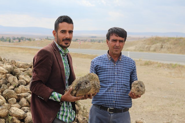 Konyalı genç çiftçi babasıyla tarım yapıyor