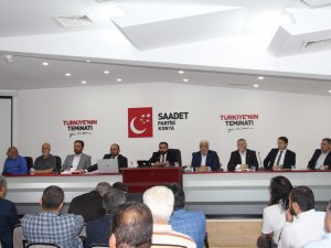 Saadet Konya’da il divan toplantısı yapıldı