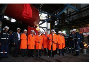 KARDEMİR’de yenilenen yüksek fırın ateşlendi