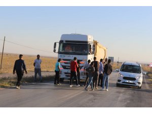 Kulu'da  yol kapatma eylemi yapıldı