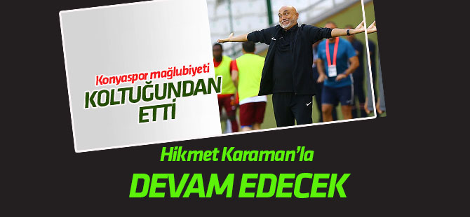 Kayserispor'da Hikmet Karaman'la devam kararı alındı