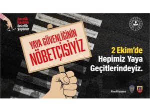 Yaya geçitlerinde ’Güvenlik’ nöbeti