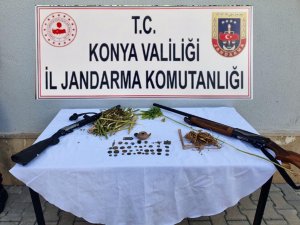 Konya'da tarihi eser ve uyuşturucu operasyonu