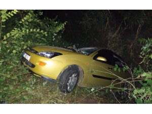 Samsun'da otomobil şarampole devrildi: 3 yaralı