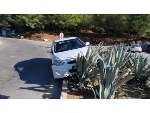 Polisten kaçarken kaza yaptı