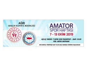 Ağrı’da Amatör Spor Haftası Etkinlikleri başlıyor