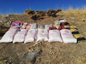 Bitlis’te 650 kilogram yaşam malzemesi ele geçirildi