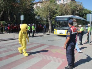 Konya'da "Yaya Güvenliğinin Nöbetçisiyiz" projesi