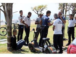 Hırsızı deniz de kurtaramadı